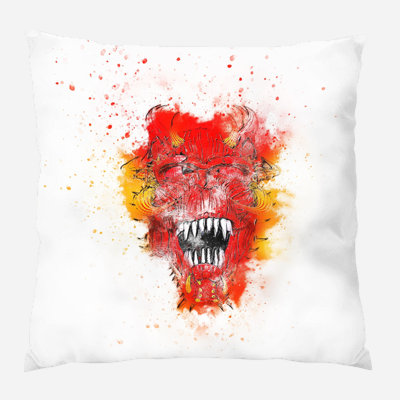 Skull Throw Pillow