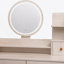Table de coiffeuse + tabouret rembourré, miroir à DEL tactile, armoire de rangement grande capacité, 5 tiroirs, meubles de maquillage tendance, longueur réglable