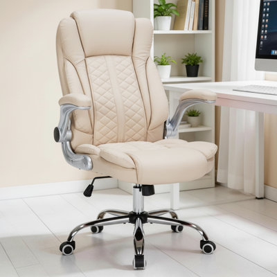 Chaise de bureau Fauteuil ergonomique noir Chaise haute et spacieuse Fauteuil de direction pour personnes plus lourdes Fauteuil inclinable avec accoudoirs rabattables d'une capacité de poids de 350 livres Confortable et respirant