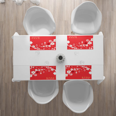 Polyester Floral Rectangle Placemat