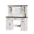 Farmhouse Vanity Desk With Mirror And Lights-196339542