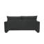 69"W Upholstered Loveseat with Textured Fabric, with 2 Throw Pillows and Sturdy Plastic Legs-1214748842