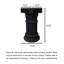 Solid Black Roman Column Floor Ornament