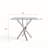 Glass Top Metal Base Dining Table-733146909