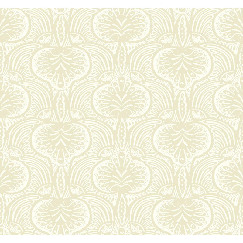 Rouleau de papier peint lisse L 27 pi x l 27 po, Beige