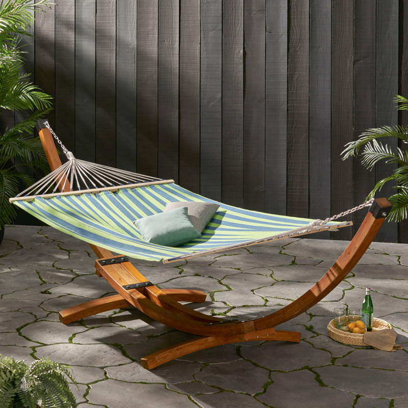 Hamac classique Fiorini, Bleu / vert