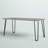 Bertolt Coffee Table with Hairpin Legs - Modern Industrial Style Home Decor - Woodgrain-Look and Steel Accent Living Room Furniture (Gray)-1327084330