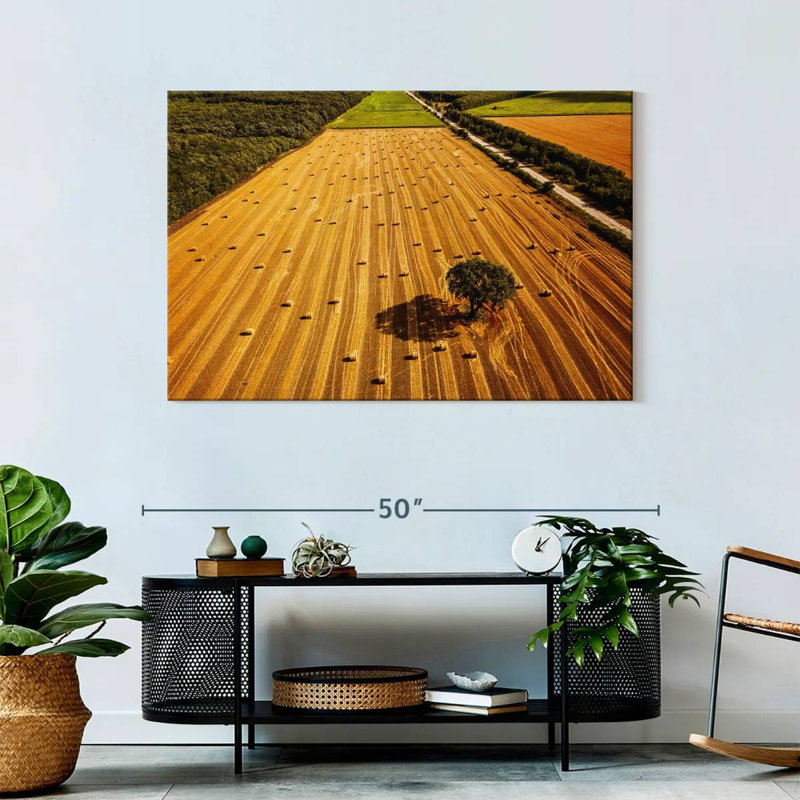 Alvord Hay Bales Fields, 30" H x 45" W