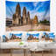 Tapisserie panorama seascape ancien temple en thaïlande-28507247