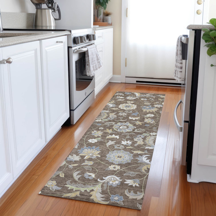 Machine Washable Indoor/Outdoor Chayden ACN1006 Chocolate 9' x 12' Rug