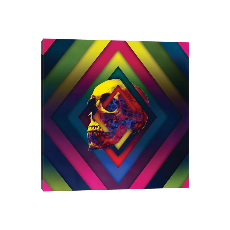 Lifeful Skull II by Ali Gulec - Wrapped Canvas Print, 30.48 cm H x 30.48 cm W