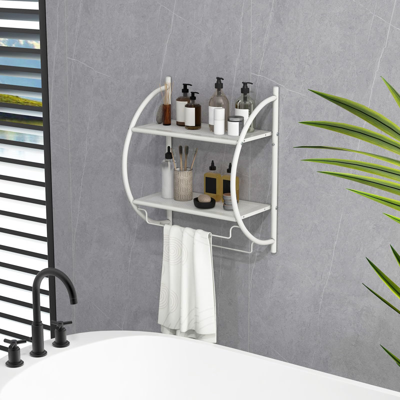 Wall Towel Rack, White