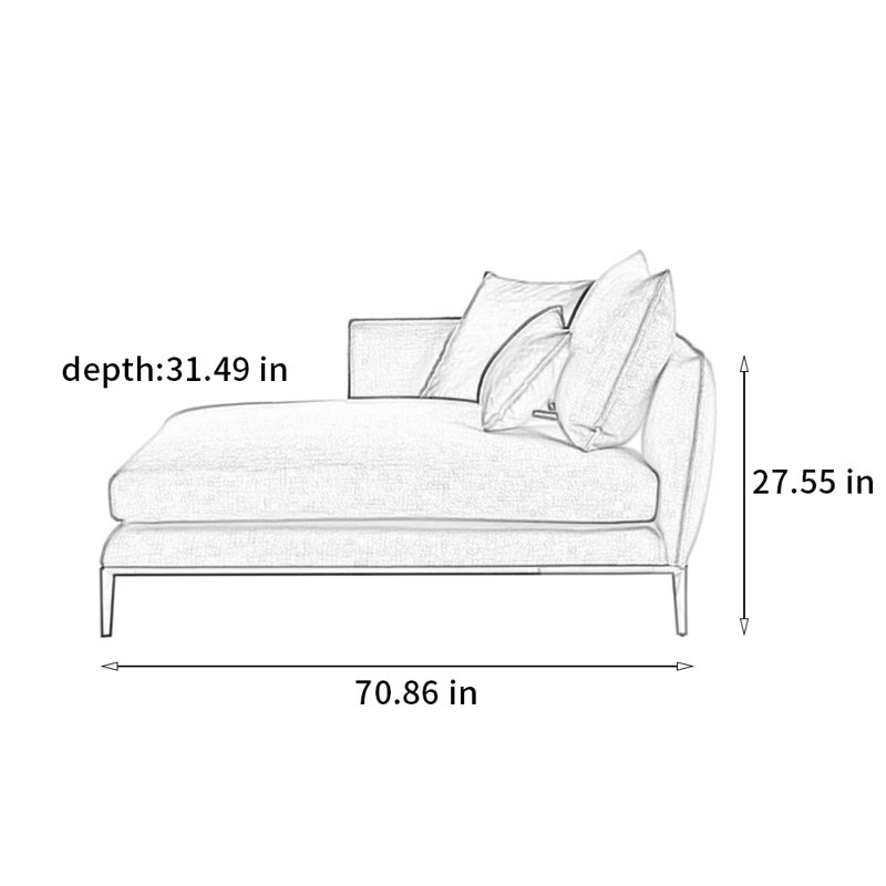 Upholstered Chaise Lounge