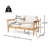 Outdoor Two - Seater Lounge Chair Made Of Wood, Color And Comfortable Cushions Wood With For Sitting
