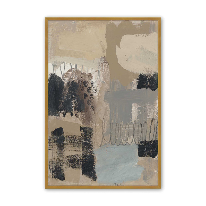 Terre et ombre II, reproduction, Or poli, H 21,25 po x l 17,25 po