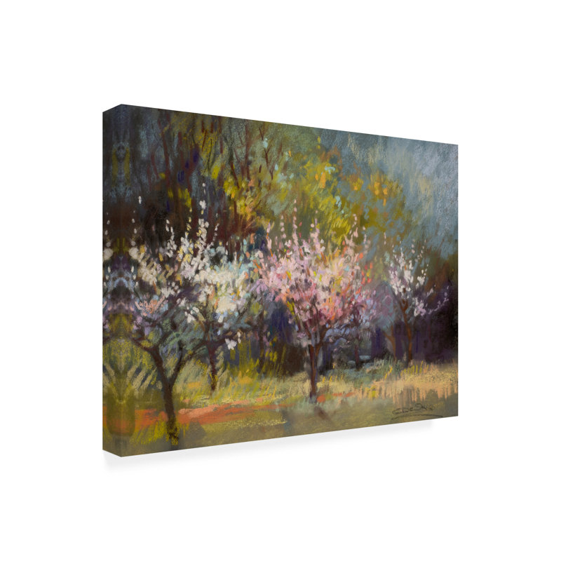 Art sur toile «bolologic» par Christine Debrosky, H 14 po x l 19 po