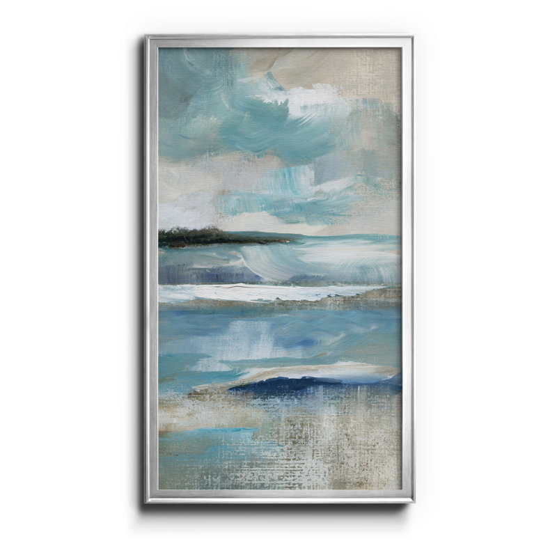 «Distant Drama I» - impression, H 18,5 po x l 24,5 po x P 1,5 po, Argent