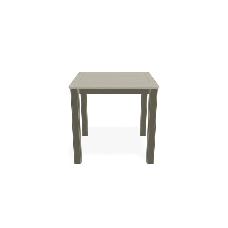 Outdoor Square Side Table, Gray/Storm