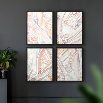 " Oyster Shell Study I " 4 - Pieces