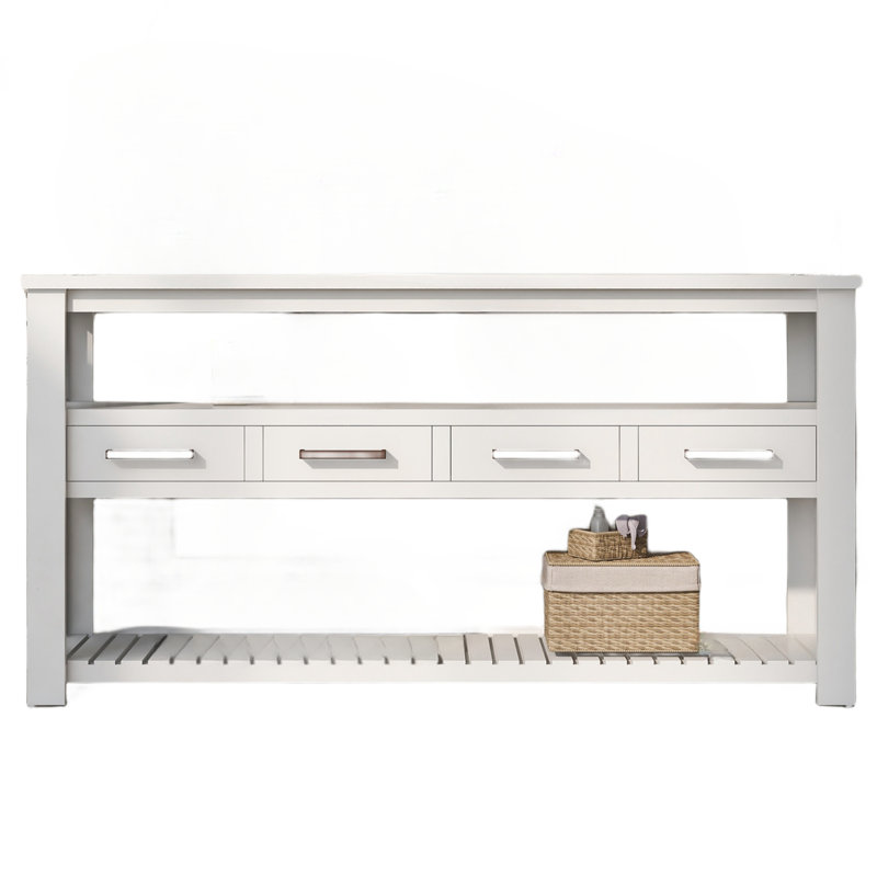 Console avec 4 tiroirs et 2 tablettes
