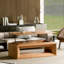 Table basse 43,3 po à plateau relevable moderne en placage de bois massif-57465451