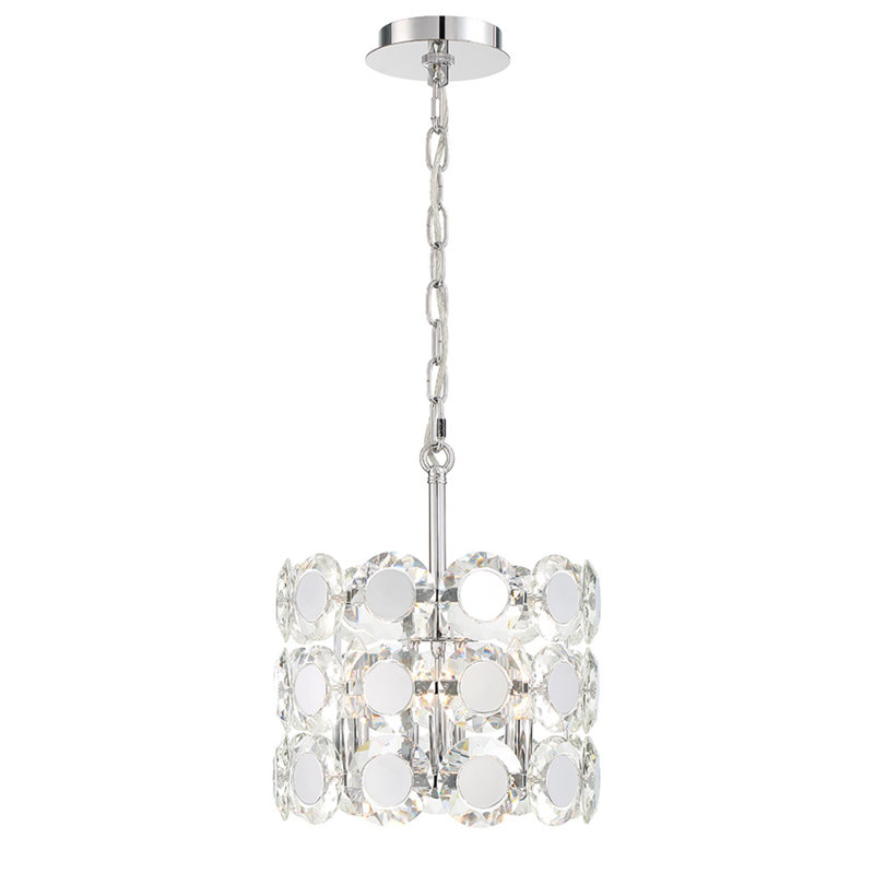 Lustre 3 lumières Perrene en chrome