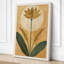 Golden Lotus Moon Botanical - Wrapped Canvas-1093094822-1093094823