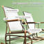 Chair Plastic Set of 2 All-Weather Folding Fire Pit Grey