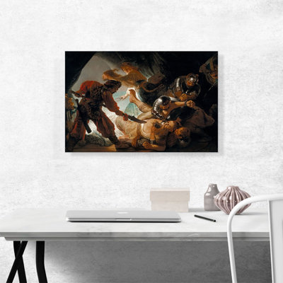 «The Blinding of Samson 1636» par Rembrandt van Rijn, reproduction d'art sur toile tendue