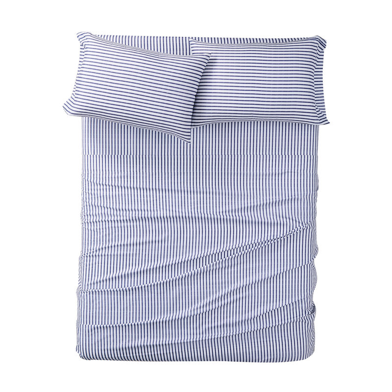 Ensemble de draps en microfibre à carreaux vraiment doux, Ensemble de draps pour lit double + un drap-housse