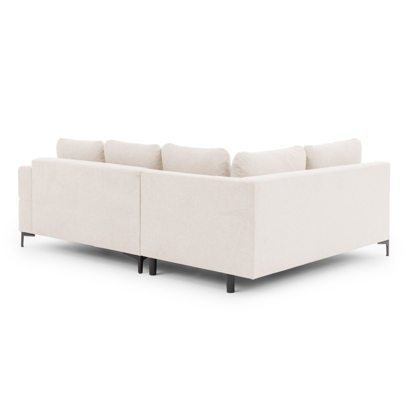 4 Seater Corner Sofa, Left Hand Facing, Cream