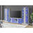 Indira 70" TV Stand with LED in Glossy White