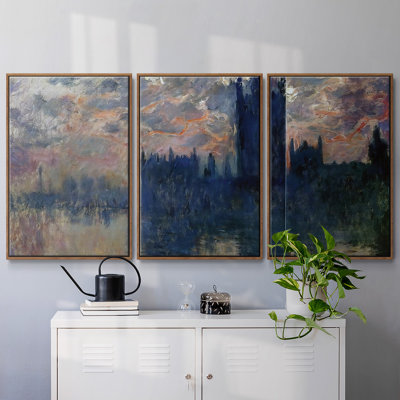 " Houses Of Parliament, Sunset (detail), 1900 " 3 - Pieces