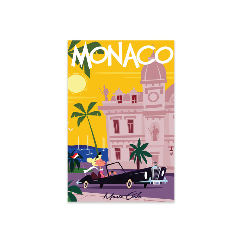 Monaco Monaco Carlo sur plastique / acrylique par Gary Godel, peinture