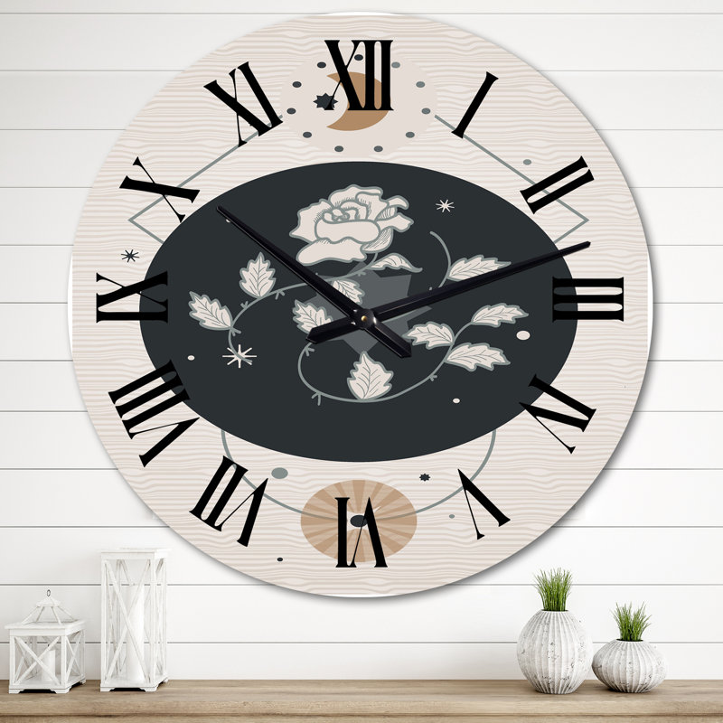 Horloge murale moderne Mid-Century, Très grand