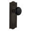 Meadows Plate with Black Porcelain Door Knob-620445562