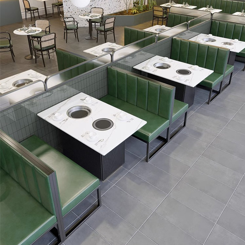 Banc de restaurant moderne et simple (ensemble de 2).