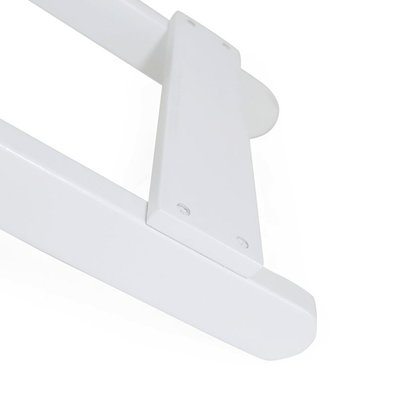Table de bout Abriele, table d'appoint pliante d'extérieur, petite table d'appoint, Blanc