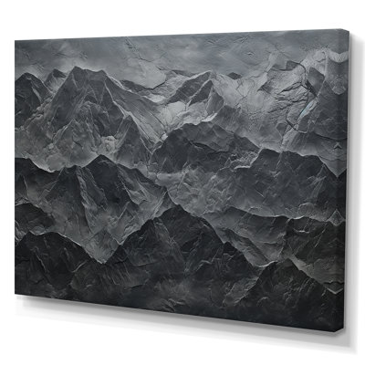Toile de montagne américaine majestueux gris minimalisme - montagnes