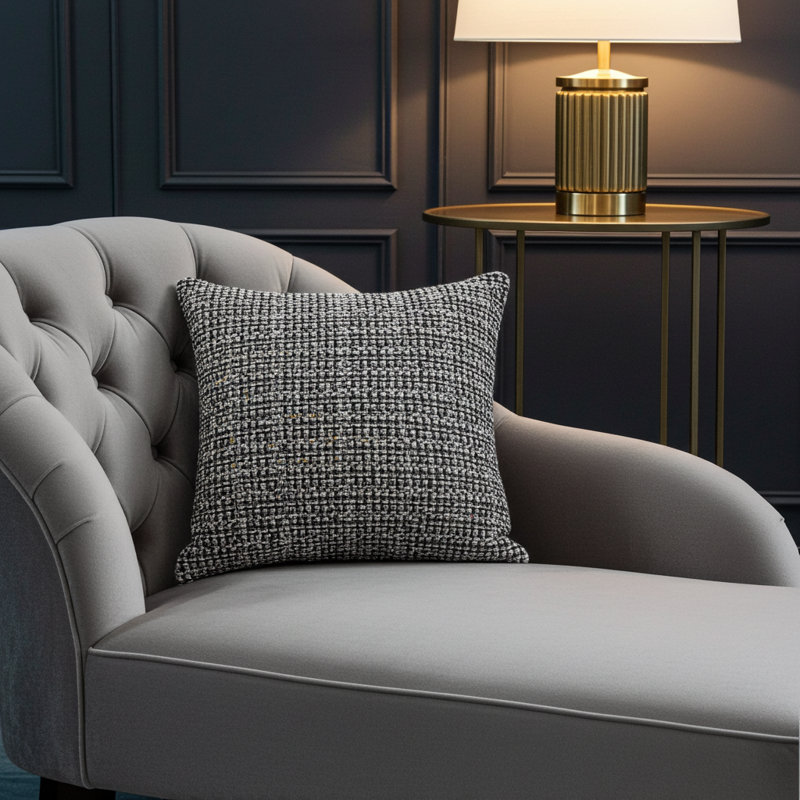Oreiller luxueux, 18 po x 18 po, Coussin décoratif