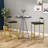 Modern Velvet Counter Height Bar Stools With Low Backrest Set Of 2 Upholstered Dining Stools For Kitchen Island-1702371826