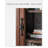 American Country Style Walnut Display Cabinet