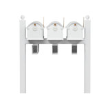 Balmoral Triple Mount Mailbox /w/ Ball Finials, Personalized Door Medallion, Newspaper Box (3 Mailboxes, Tri-Mount Rack, 3 Newspaper Boxes, 3 Medallions)