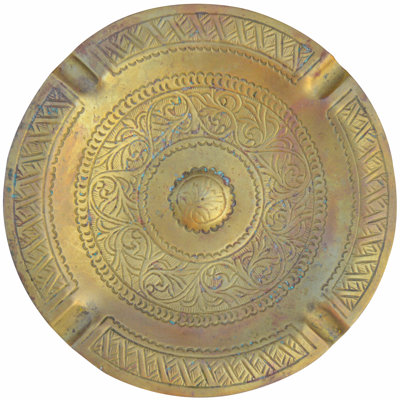 Cendrier marocain gravé à la main