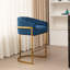 Tabouret de comptoir rembourré en velours l 22 po Sistrunk-100480702