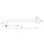 Bras de douche 16 "avec bride