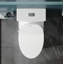 Siège de bidet allongé à deux buses