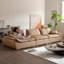 Canapé modulaire en cuir véritable Camel
