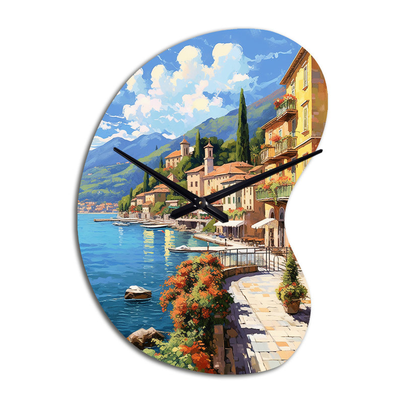 Horloge murale La Dolce Italian Beachside II - Italie, Grand