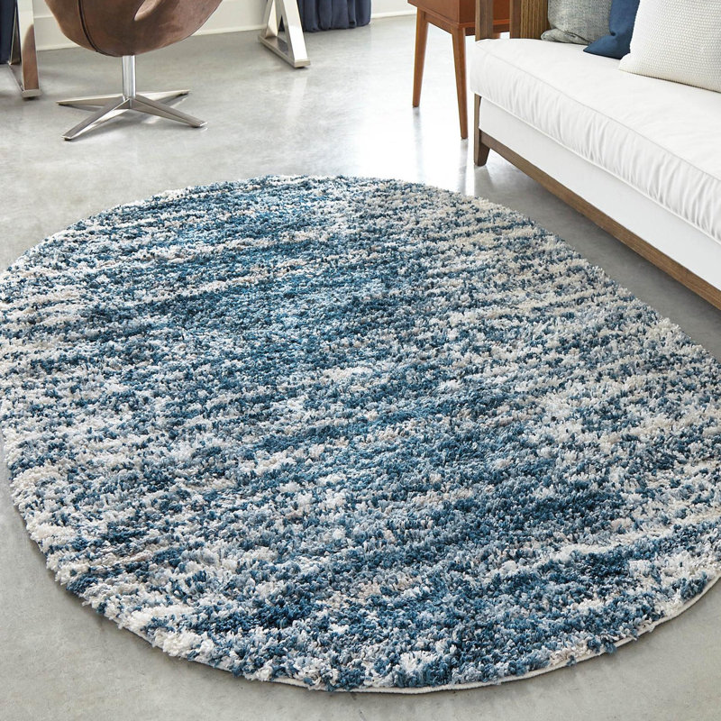 Knupp Abstract Indoor Rug, Oval 7'10" x 10'